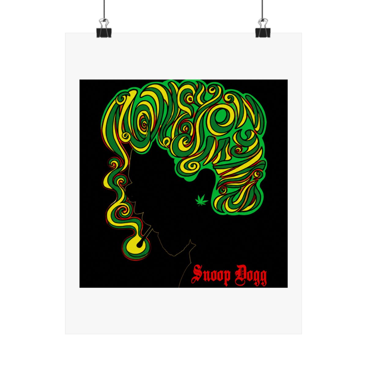 Snoop Dogg Concert Poster Seattle 2012 Justin Hampton A/P