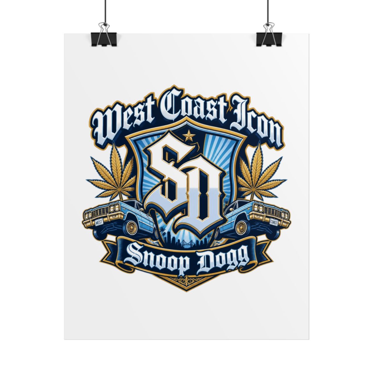 Snoop Dogg "West Coast Icon" Poster