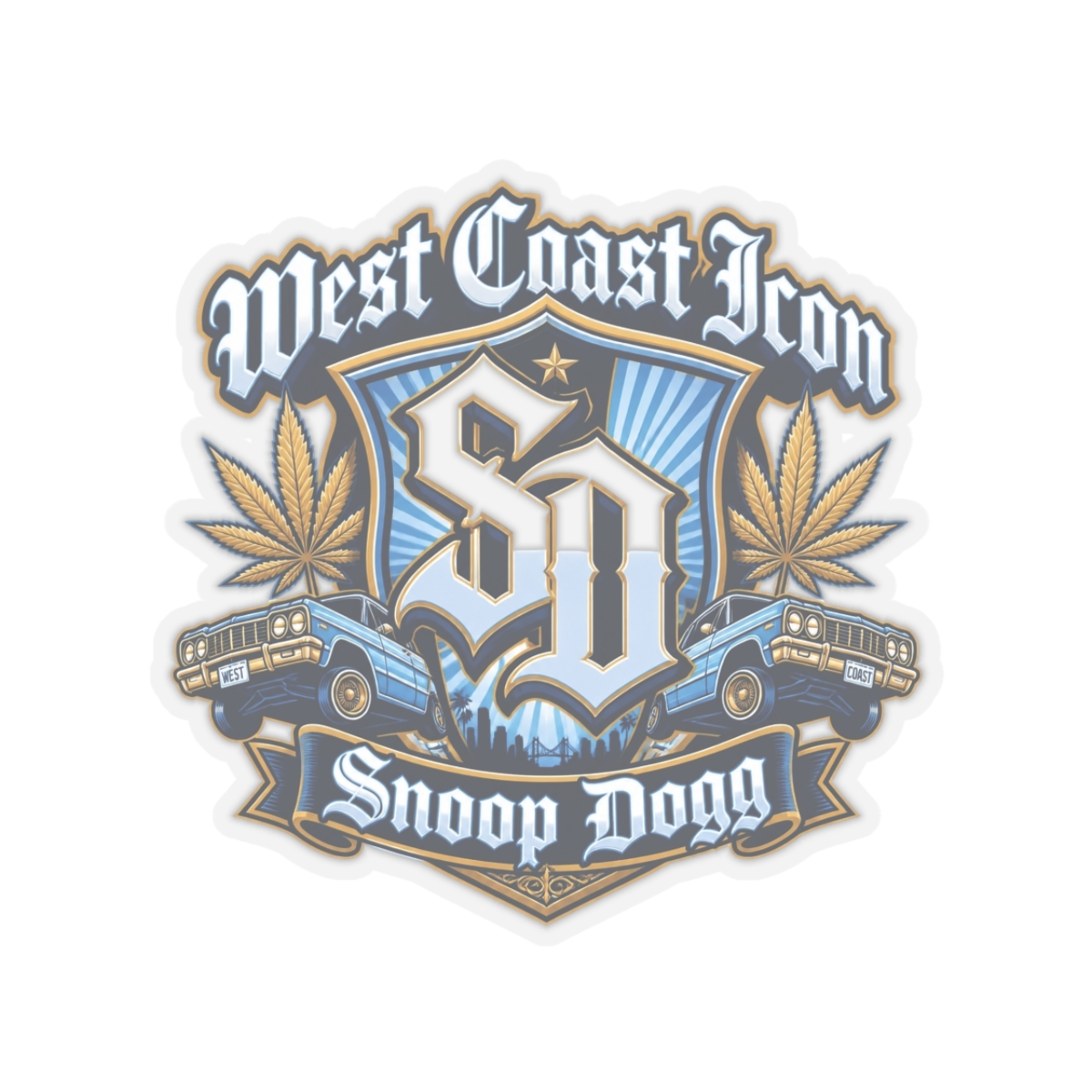 Snoop Dogg "West Coast Icon" Sticker