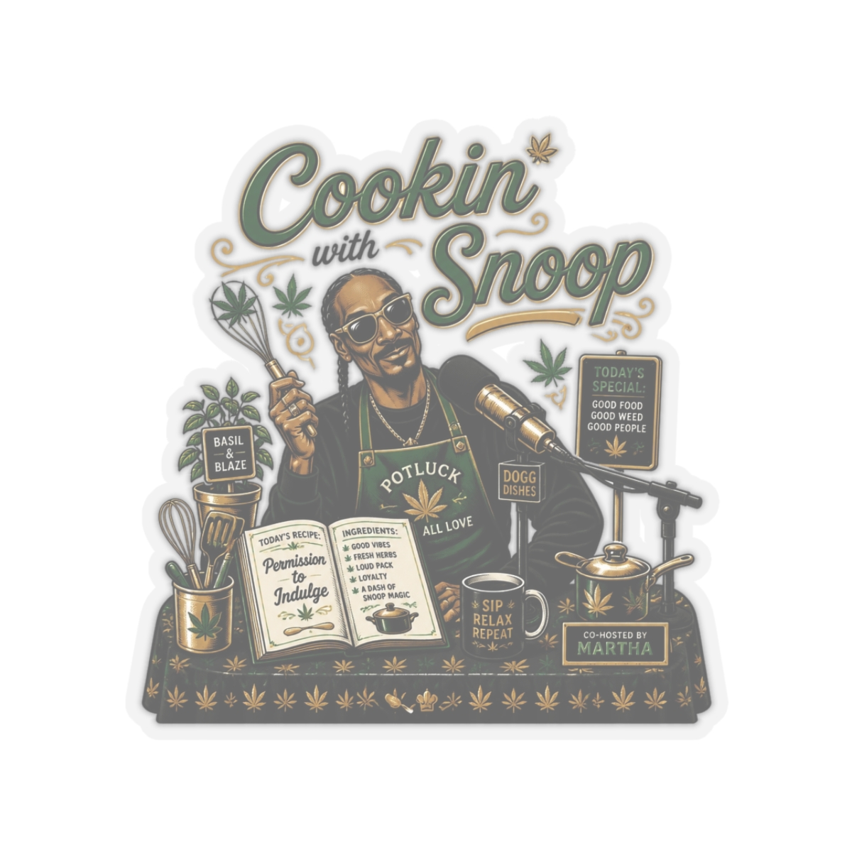 Snoop Dogg "Martha & Snoop" Sticker