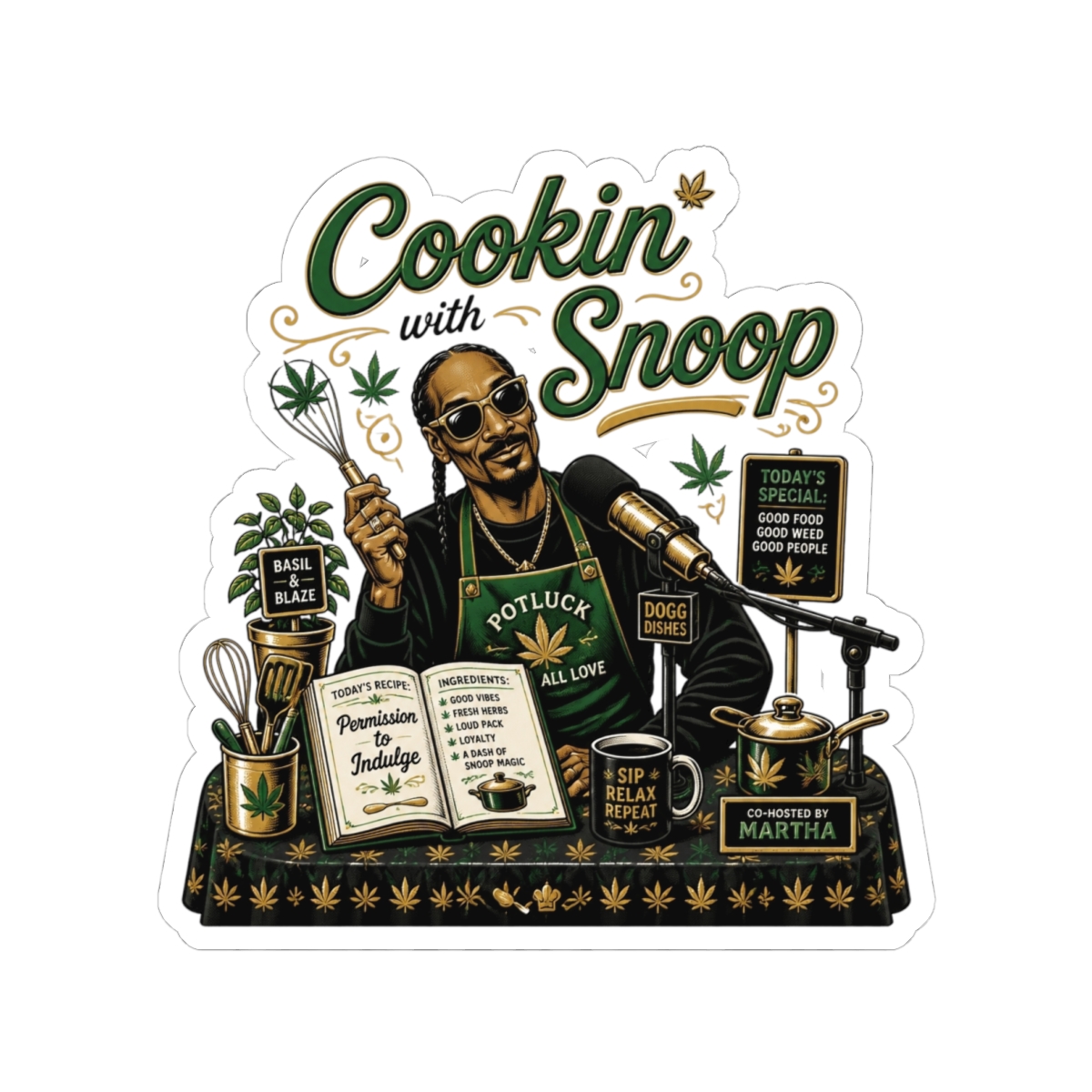 Snoop Dogg "Martha & Snoop" Sticker